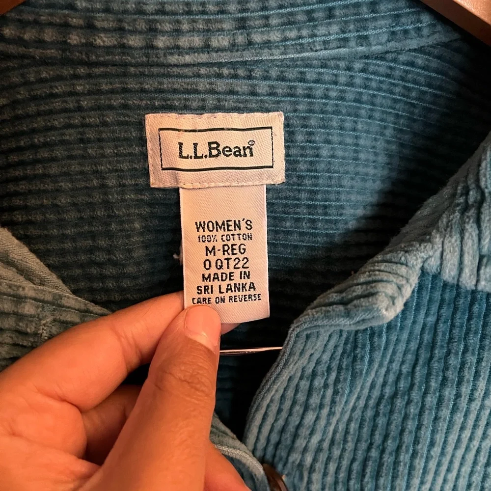 L.L. Bean Teal Button Down Shirt - Picture 4 of 4